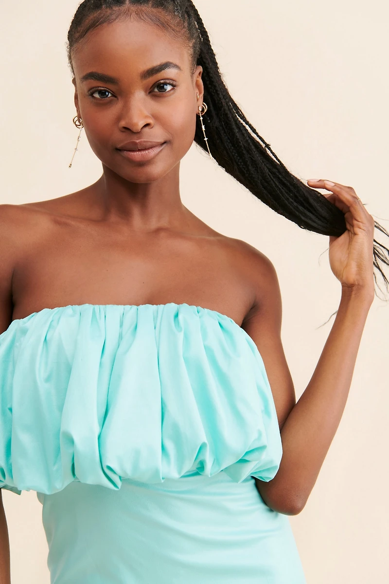 Let Me Be Slim Bubble Midi Dress