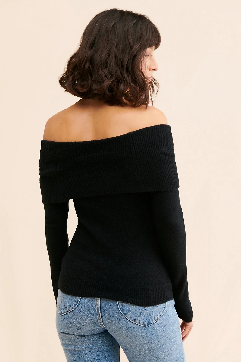 Sanctuary Only One Off-Shoulder Sweater
