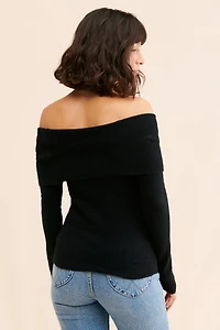 Sanctuary Only One Off-Shoulder Sweater