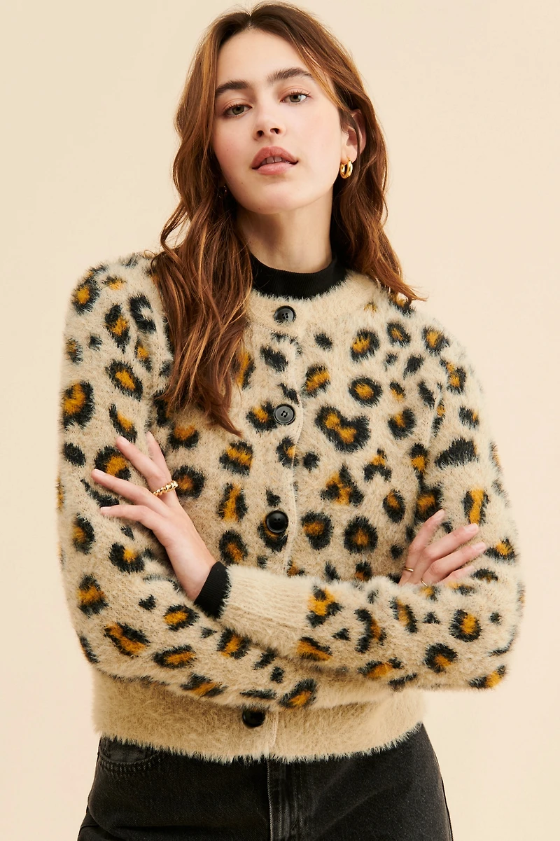 Ciebon Nellee Fuzzy Cardigan