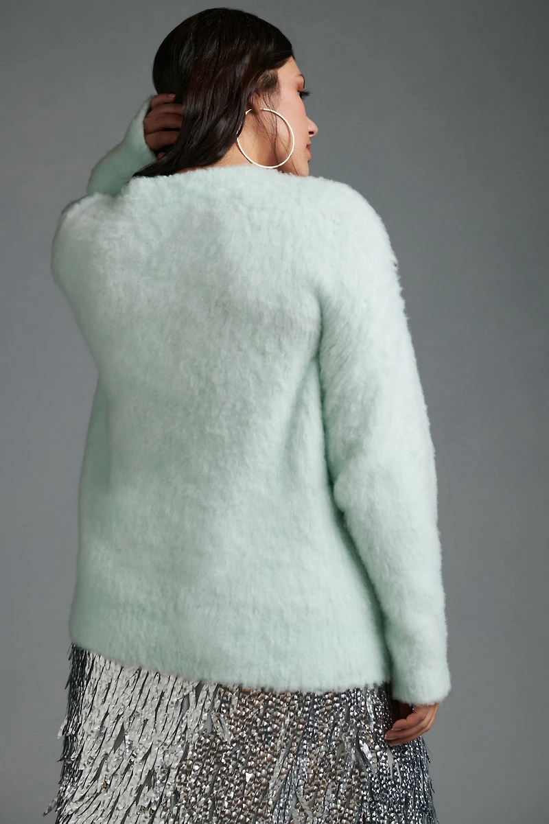 Maeve Plush V-Neck Sweater