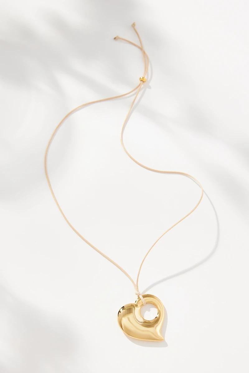 Frasier Sterling Love Note Cord Choker Necklace