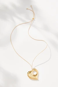 Frasier Sterling Love Note Cord Choker Necklace