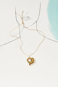 Frasier Sterling Love Note Cord Choker Necklace