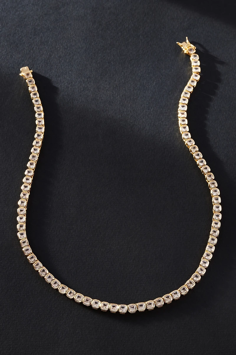 Modern Tennis Necklace