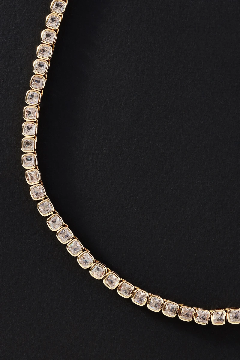 Modern Tennis Necklace