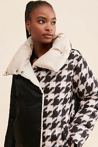 Bernie Mixed Print Puffer