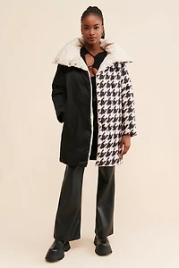 Bernie Mixed Print Puffer