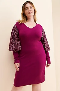 Bl-nk Lilianna Sequin Sleeved Dress
