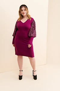 Bl-nk Lilianna Sequin Sleeved Dress
