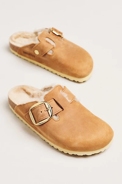 Birkenstock Boston Big Buckle Shearling Clogs