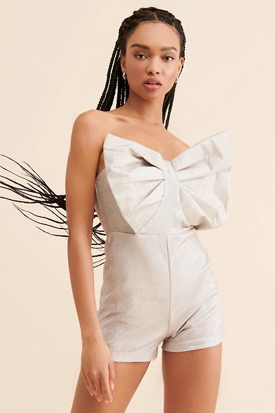Audette Astra Bow-Front Romper