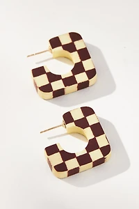 Binky and Lulu Square Hoop Earrings