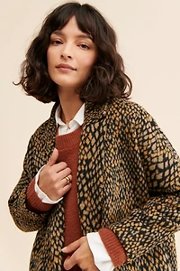 See U Soon Snake Print Overcoat