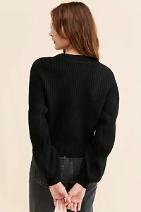 RD Style Krystelle Balloon Sleeve Cardigan