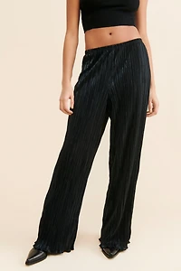 Good American Shine Plisse Pants