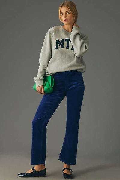 Pilcro The Yaya Mid-Rise Corduroy Crop Flare Jeans