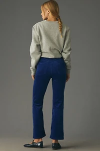 Pilcro The Yaya Mid-Rise Corduroy Crop Flare Jeans