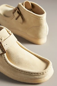 Clarks Wallabee Suede Buckle Boots