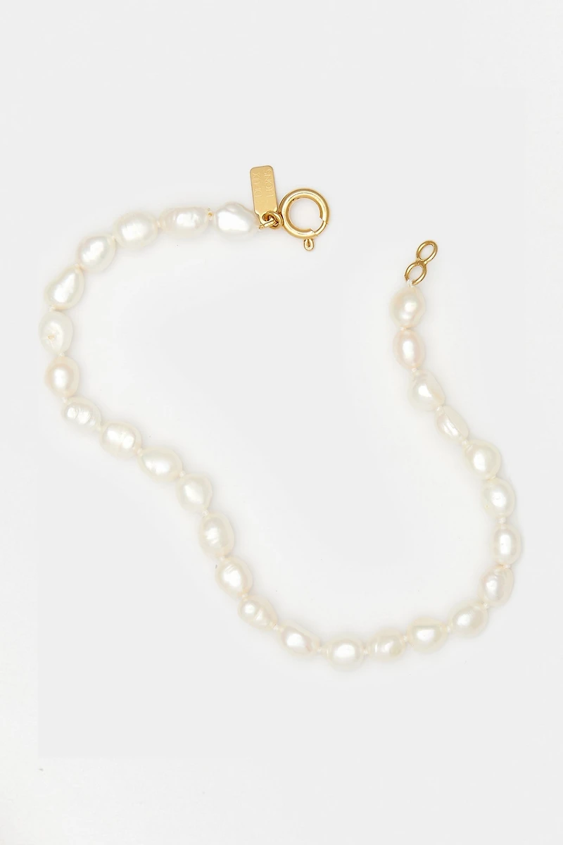 Deux Lions Jewelry Natural Keshi Pearl Anklet