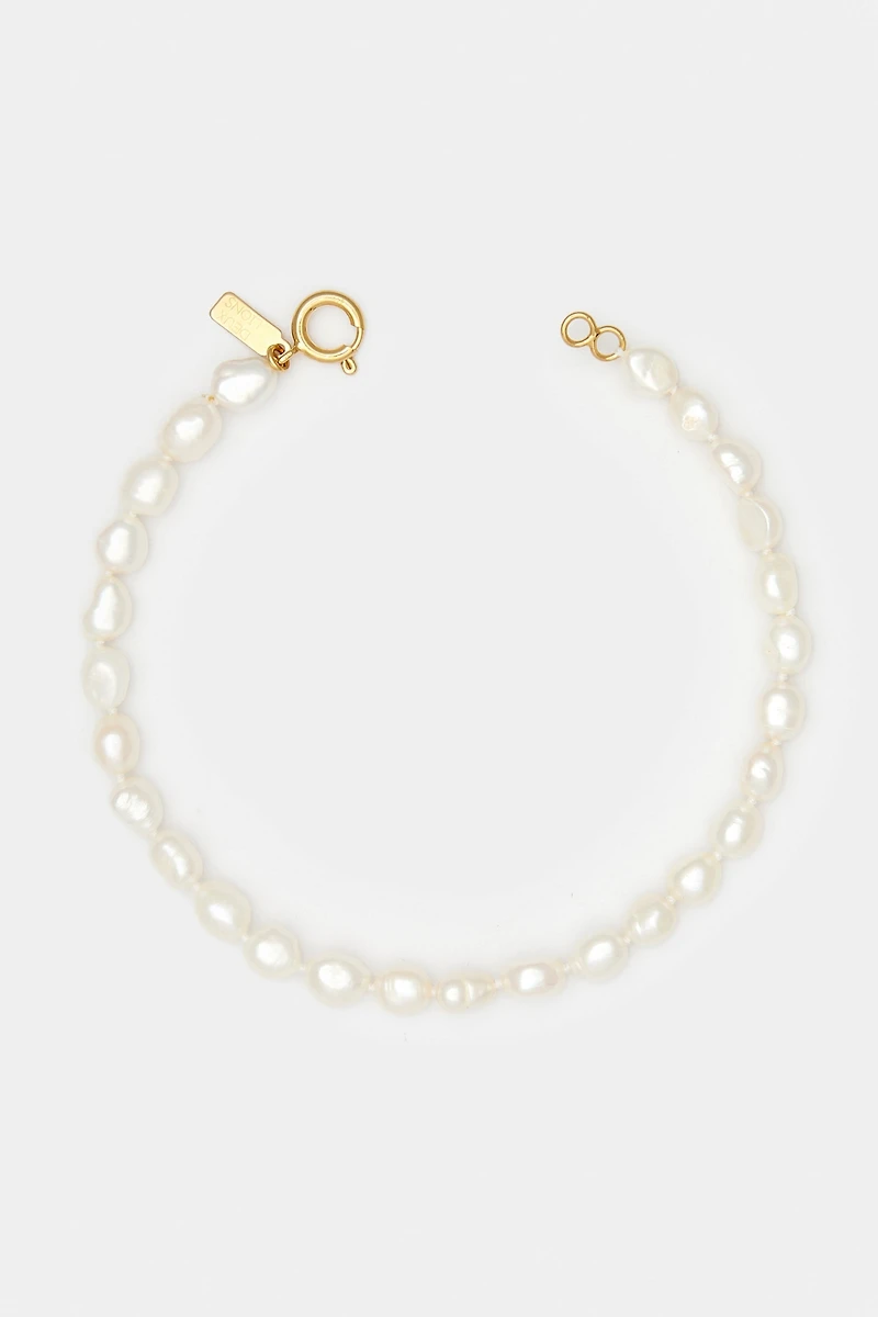 Deux Lions Jewelry Natural Keshi Pearl Anklet