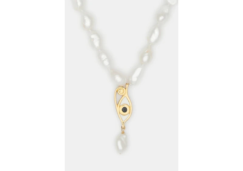 Deux Lions Jewelry Resin Inès Pearl Necklace
