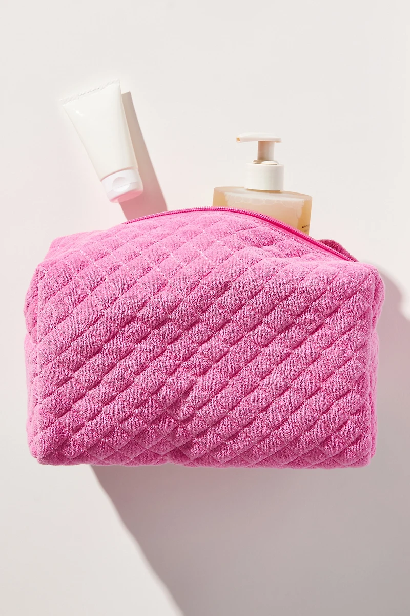Quilted Terry Cosmetic Bag