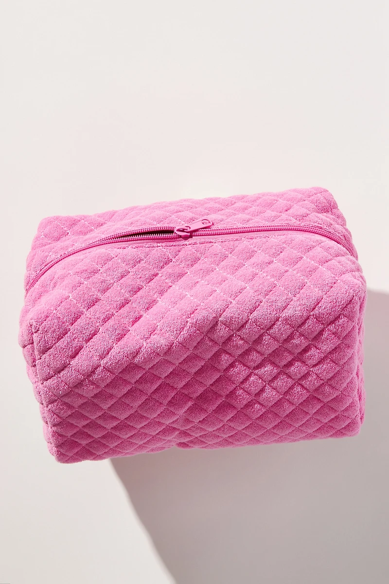 Quilted Terry Cosmetic Bag