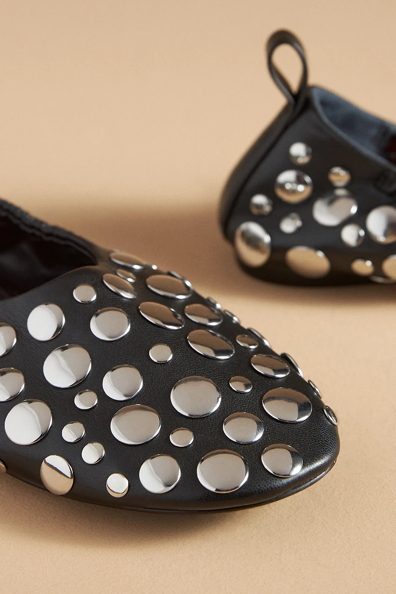 SIMONMILLER Riad Studded Ballet Flats