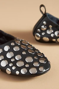 SIMONMILLER Riad Studded Ballet Flats