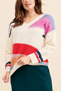 Sisters. Geometric Pullover
