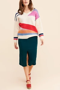 Sisters. Geometric Pullover