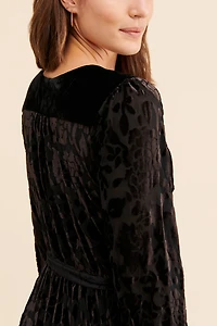 ModCloth Velvet Wrap Maxi Dress