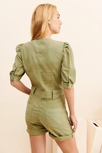 Hudson Puff Sleeve Romper