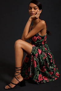 Maeve Ruched Midi Dress