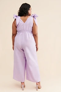 Eloquii Tie Strap Wide-Leg Jumpsuit