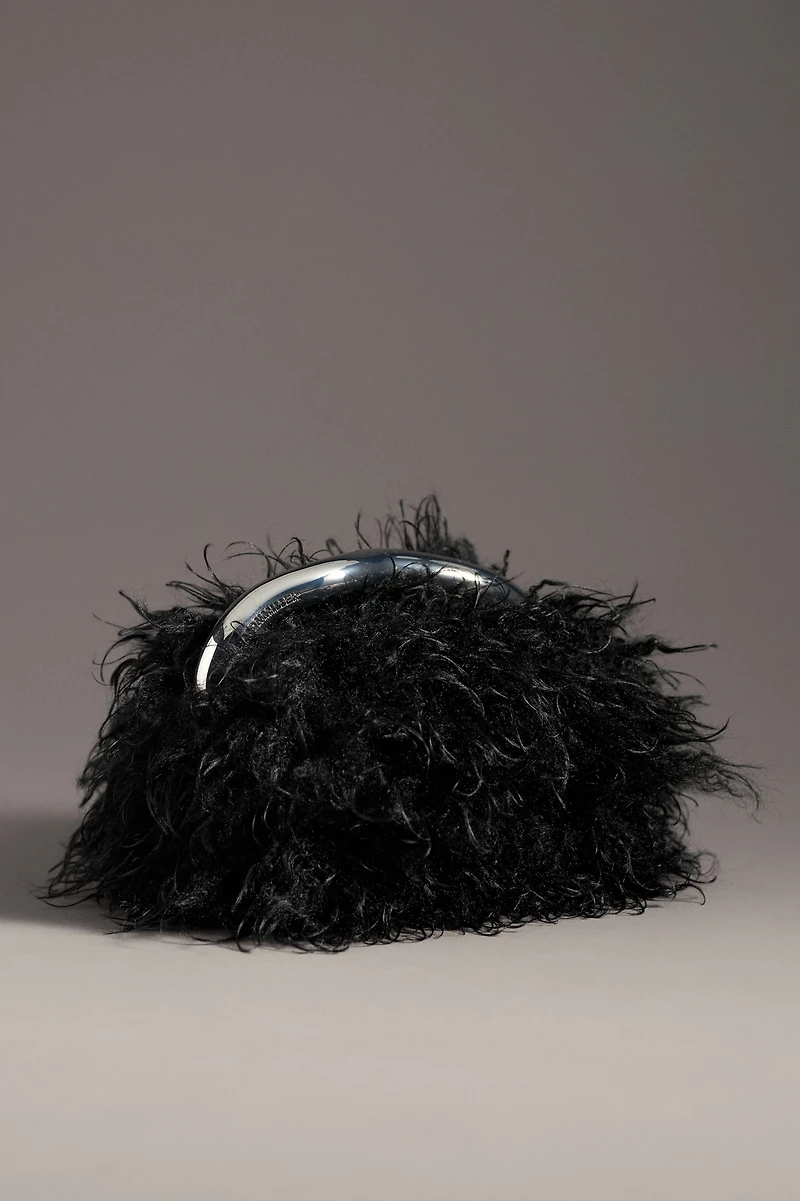 SIMONMILLER Curly Faux-Fur Top-Handle Bag