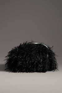 SIMONMILLER Curly Faux-Fur Top-Handle Bag