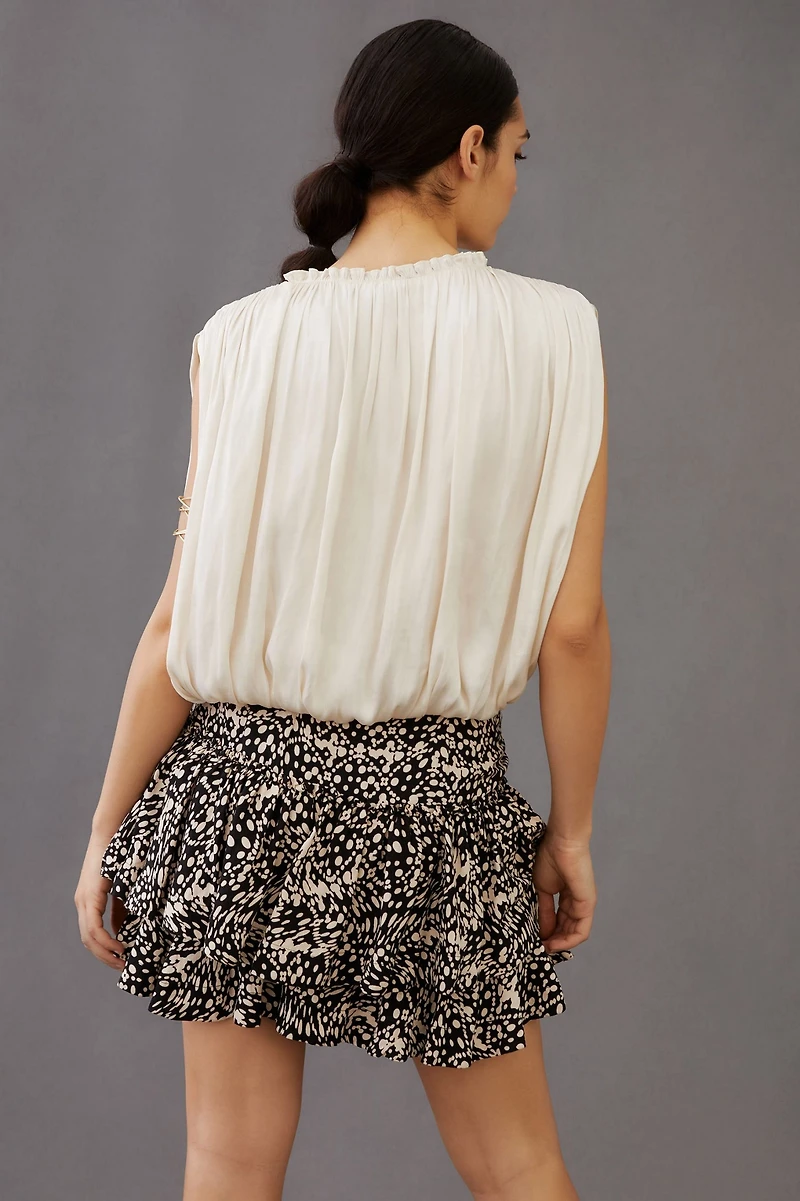 Current Air Sleeveless Draped Top