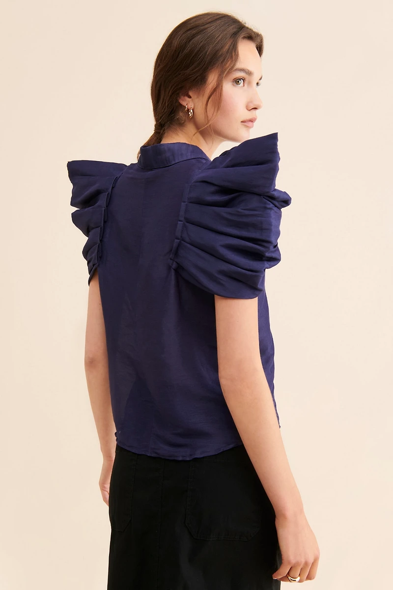 Aureta Stella Puff Sleeve Top