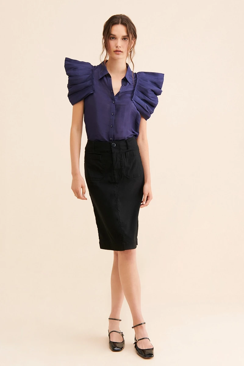 Aureta Stella Puff Sleeve Top
