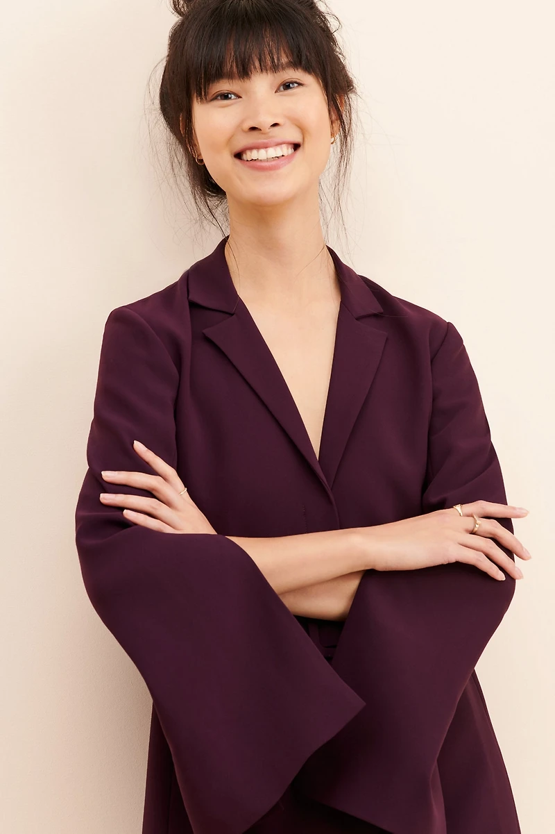 AU x Nuuly V-Neck Blazer Dress