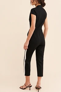 AU x Nuuly Tuxedo Stripe Jumpsuit
