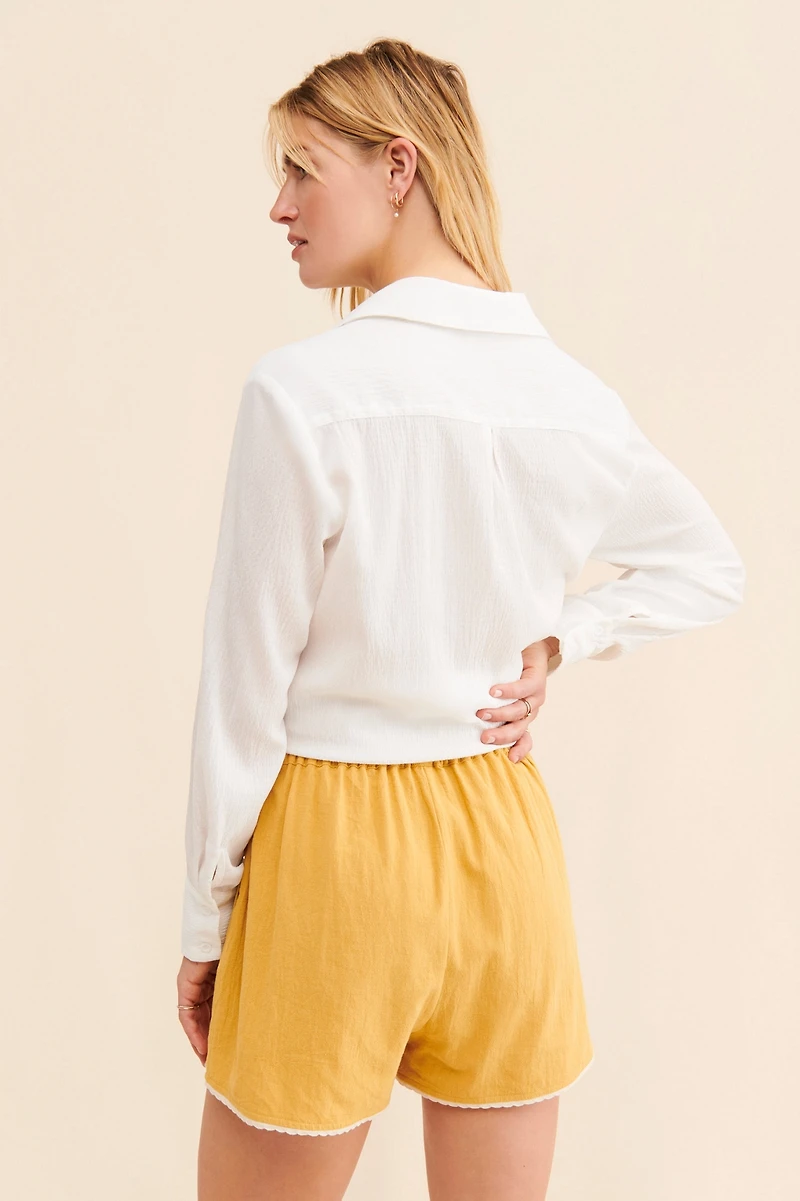 Meadows Caspia Embroidered Shorts