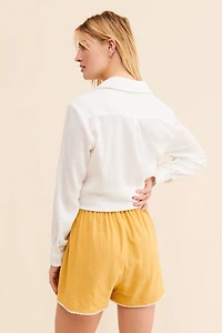 Meadows Caspia Embroidered Shorts