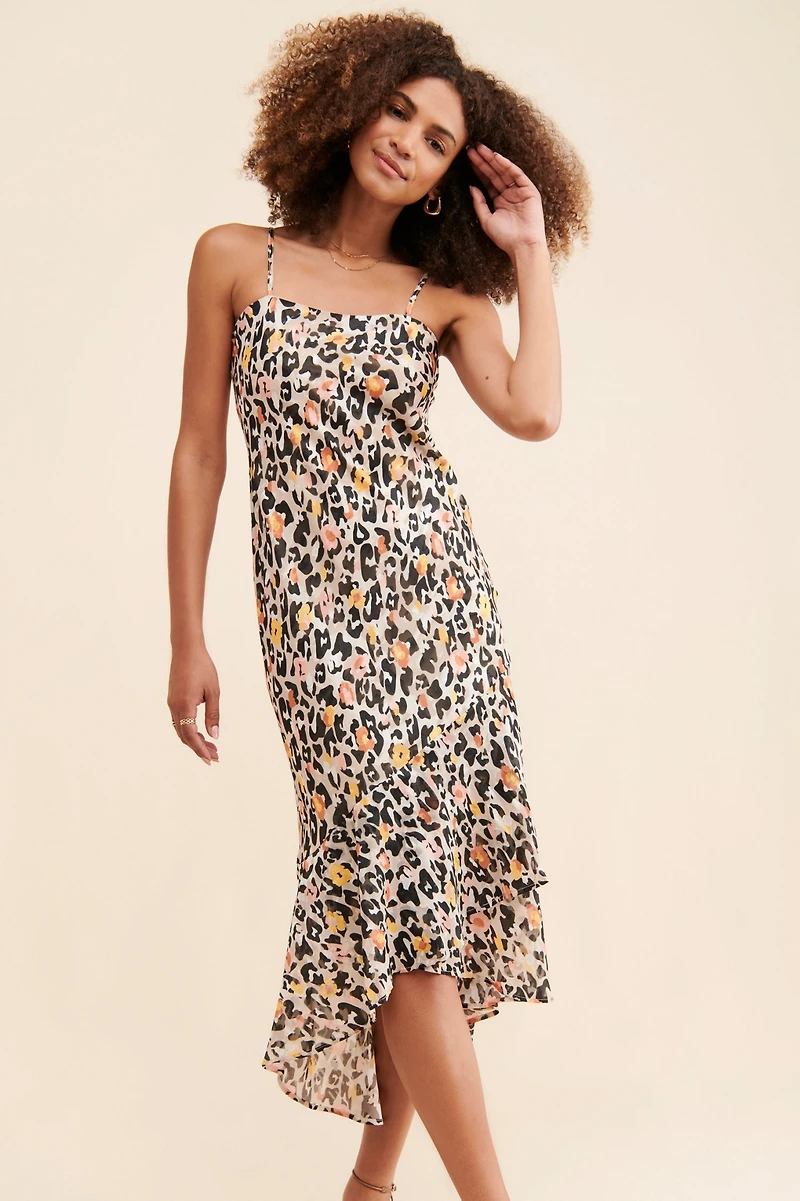 Hutch Animal Printed High-Low Dress