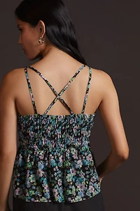 Mesh Ruffle Cami