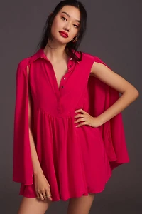Maeve Silk Cape Dress