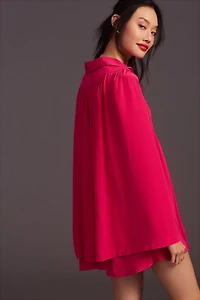 Maeve Silk Cape Dress