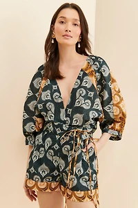 Agua Bendita Linnea Printed Romper